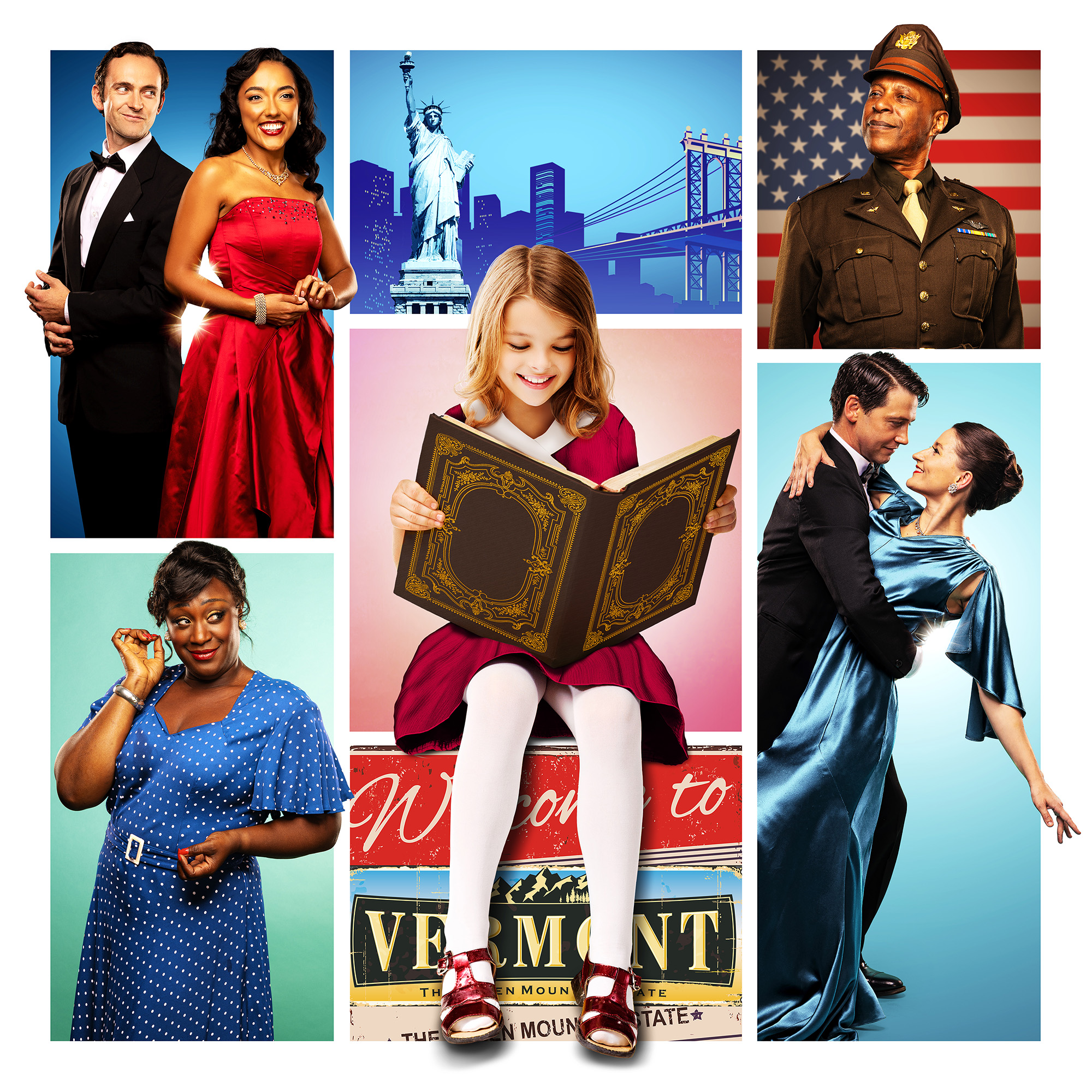 Irving Berlin's White Christmas, Photos by Michael Wharley, image concept by Muse